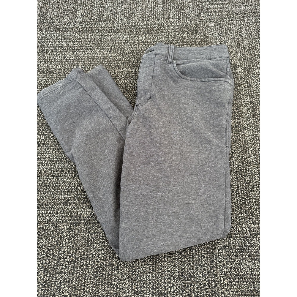 Lululemon Heathered Navy ABC Slim‎ Tech Canvas Pants 32/32